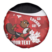 Canada Rugby Custom Spare Tire Cover Beaver Mascot Go Canadian