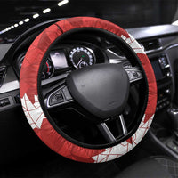 Canada Rugby Steering Wheel Cover Beaver Mascot Go Canadian