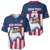 USA 2025 Rugby Custom Baseball Jersey Come On Eagle