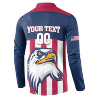 USA 2025 Rugby Custom Button Sweatshirt Come On Eagle