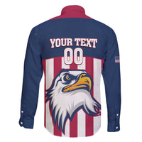 USA 2025 Rugby Custom Family Matching Off The Shoulder Long Sleeve Dress and Hawaiian Shirt Come On Eagle