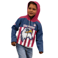 USA 2025 Rugby Custom Kid Hoodie Come On Eagle