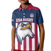 USA 2025 Rugby Custom Kid Polo Shirt Come On Eagle
