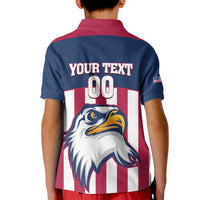 USA 2025 Rugby Custom Kid Polo Shirt Come On Eagle