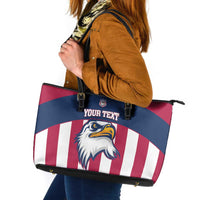 USA 2025 Rugby Custom Leather Tote Bag Come On Eagle
