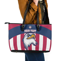 USA 2025 Rugby Custom Leather Tote Bag Come On Eagle