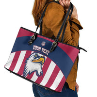 USA 2025 Rugby Custom Leather Tote Bag Come On Eagle