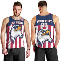 USA 2025 Rugby Custom Men Tank Top Come On Eagle