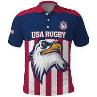 USA 2025 Rugby Custom Polo Shirt Come On Eagle