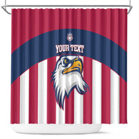 USA 2025 Rugby Custom Shower Curtain Come On Eagle