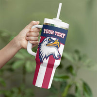 USA 2025 Rugby Custom Tumbler With Handle Come On Eagle