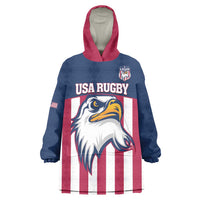 USA 2025 Rugby Custom Wearable Blanket Hoodie Come On Eagle