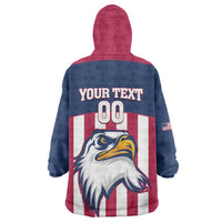 USA 2025 Rugby Custom Wearable Blanket Hoodie Come On Eagle