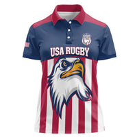 USA 2025 Rugby Custom Women Polo Shirt Come On Eagle