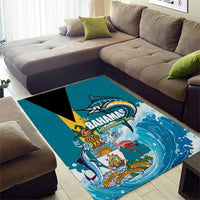 The Bahamas Independence Day Area Rug Bahamian Blue Marlin National Color