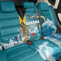 The Bahamas Independence Day Back Car Seat Cover Bahamian Blue Marlin National Color