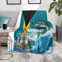 The Bahamas Independence Day Blanket Bahamian Blue Marlin National Color