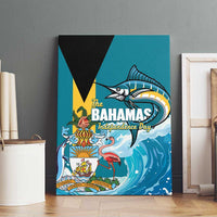 The Bahamas Independence Day Canvas Wall Art Bahamian Blue Marlin National Color