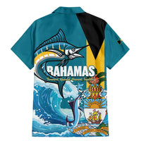 The Bahamas Independence Day Family Matching Mermaid Dress and Hawaiian Shirt Bahamian Blue Marlin National Color