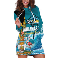 The Bahamas Independence Day Hoodie Dress Bahamian Blue Marlin National Color