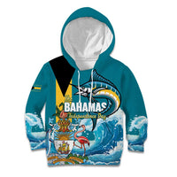 The Bahamas Independence Day Kid Hoodie Bahamian Blue Marlin National Color