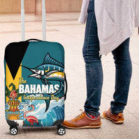 The Bahamas Independence Day Luggage Cover Bahamian Blue Marlin National Color