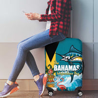 The Bahamas Independence Day Luggage Cover Bahamian Blue Marlin National Color