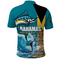 The Bahamas Independence Day Polo Shirt Bahamian Blue Marlin National Color