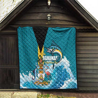 The Bahamas Independence Day Quilt Bahamian Blue Marlin National Color