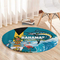 The Bahamas Independence Day Round Carpet Bahamian Blue Marlin National Color