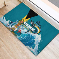 The Bahamas Independence Day Rubber Doormat Bahamian Blue Marlin National Color