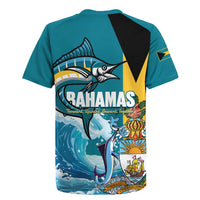 The Bahamas Independence Day Rugby Jersey Bahamian Blue Marlin National Color