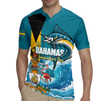 The Bahamas Independence Day Rugby Jersey Bahamian Blue Marlin National Color