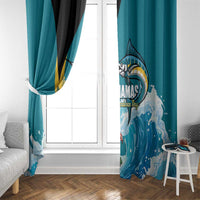 The Bahamas Independence Day Window Curtain Bahamian Blue Marlin National Color