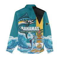 The Bahamas Independence Day Women Casual Shirt Bahamian Blue Marlin National Color