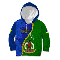 Vanuatu Malampa Province Kid Hoodie Turtle Sand Drawing Unique Tapa Pattern - Wonder Print Shop