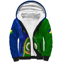 Vanuatu Malampa Province Sherpa Hoodie Turtle Sand Drawing Unique Tapa Pattern - Wonder Print Shop