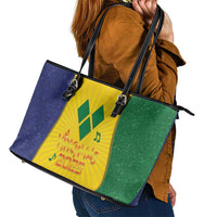 SVG Vincy Mas Leather Tote Bag Saint Vincent and the Grenadines National Carnival - Wonder Print Shop