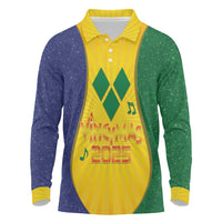 SVG Vincy Mas Long Sleeve Polo Shirt Saint Vincent and the Grenadines National Carnival - Wonder Print Shop