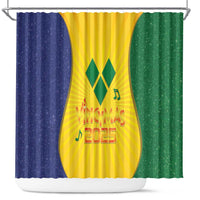 SVG Vincy Mas Shower Curtain Saint Vincent and the Grenadines National Carnival - Wonder Print Shop