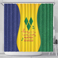 SVG Vincy Mas Shower Curtain Saint Vincent and the Grenadines National Carnival - Wonder Print Shop