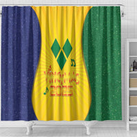 SVG Vincy Mas Shower Curtain Saint Vincent and the Grenadines National Carnival - Wonder Print Shop