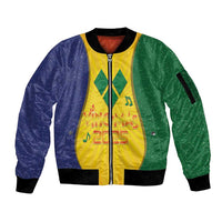 SVG Vincy Mas Sleeve Zip Bomber Jacket Saint Vincent and the Grenadines National Carnival - Wonder Print Shop
