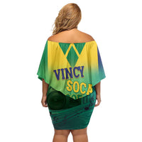 Vincy Mas 2025 Family Matching Off Shoulder Short Dress and Hawaiian Shirt Vincy Soca We Doh Party Normal - Wonder Print Shop