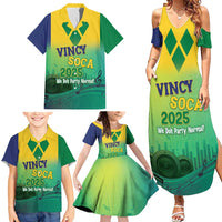 Vincy Mas 2025 Family Matching Summer Maxi Dress and Hawaiian Shirt Vincy Soca We Doh Party Normal - Wonder Print Shop