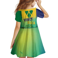 Vincy Mas 2025 Kid Short Sleeve Dress Vincy Soca We Doh Party Normal - Wonder Print Shop
