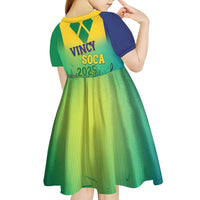 Vincy Mas 2025 Kid Short Sleeve Dress Vincy Soca We Doh Party Normal - Wonder Print Shop