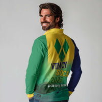 Vincy Mas 2025 Long Sleeve Polo Shirt Vincy Soca We Doh Party Normal - Wonder Print Shop