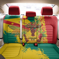 Personalized Grenada Spicemas 2025 Back Car Seat Cover Spice Isle Nutmeg Cocoa Pod - Wonder Print Shop