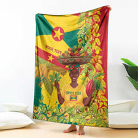 Personalized Grenada Spicemas 2025 Blanket Spice Isle Nutmeg Cocoa Pod - Wonder Print Shop